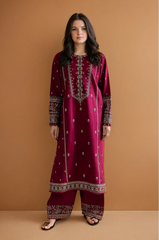 Roohi 2pcs - Embroidered Dress