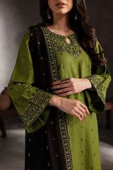 Ezzah 3pcs - Lawn Embroidered
