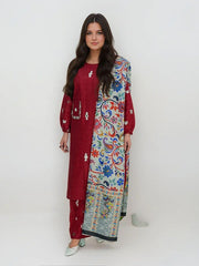 Doha Embroidered + shawl 3pcs