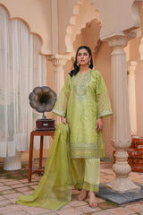 Zarnigar - Embroided 3 piece
