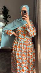 Summer Lawn printed Maxi dress