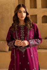 Roohi 2pcs - Embroidered Dress