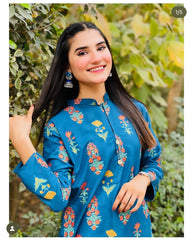 Flower Block Printed 2pcs