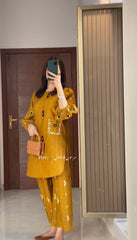 Saafia pocket Embroidered 2pcs