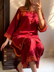 Biya mirror worked embroidery 2pcs