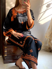 Biya mirror worked embroidery 2pcs