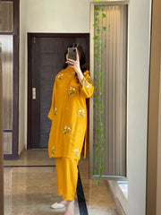 Tulip Embroidered 2pcs