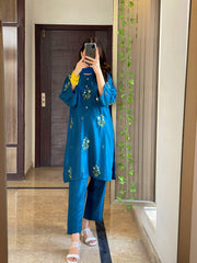 Tulip Embroidered 2pcs