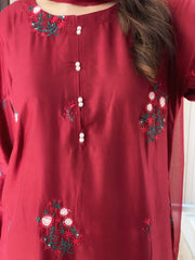 Tulip Embroidered 2pcs