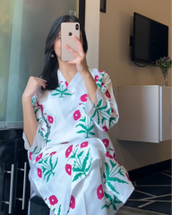 Sunflower printed 2pcs