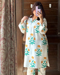 Sunflower printed 2pcs