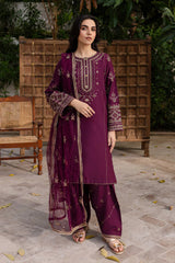 Mayal 3pcs - Cotton Lawn Embroidered