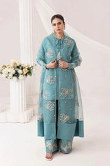 Embrose Embroidered 3pc With Farshi Shalwar