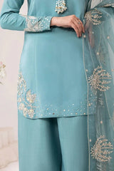 Embrose Embroidered 3pc With Farshi Shalwar