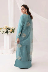 Embrose Embroidered 3pc With Farshi Shalwar