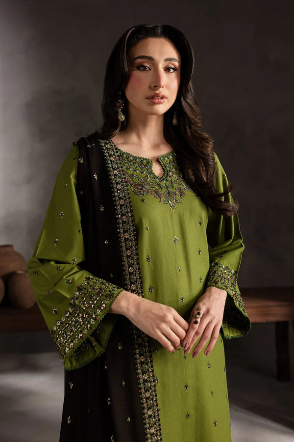Ezzah 3pcs - Lawn Embroidered