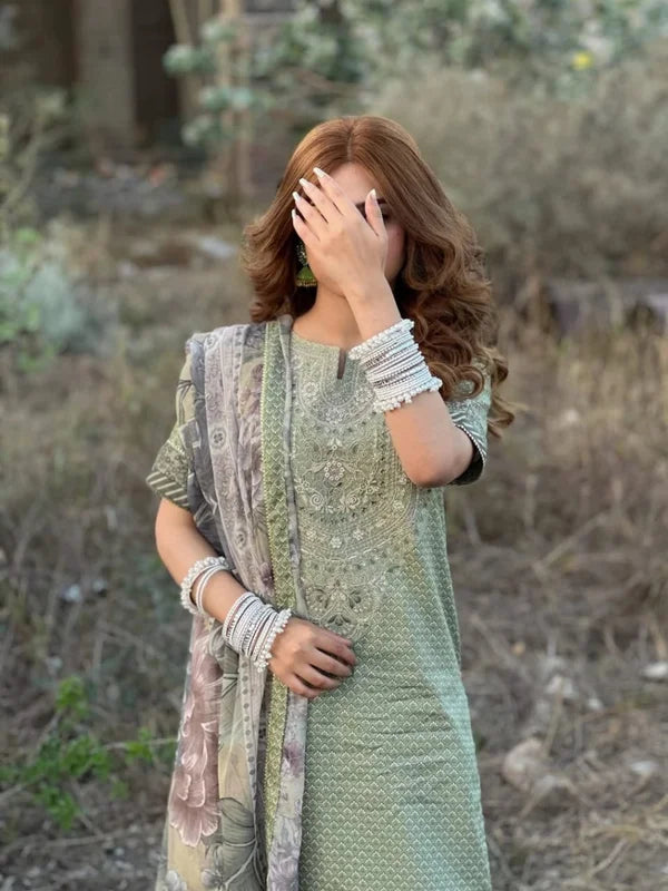 Meherin - 3 Piece - Embroidered Lawn Suit